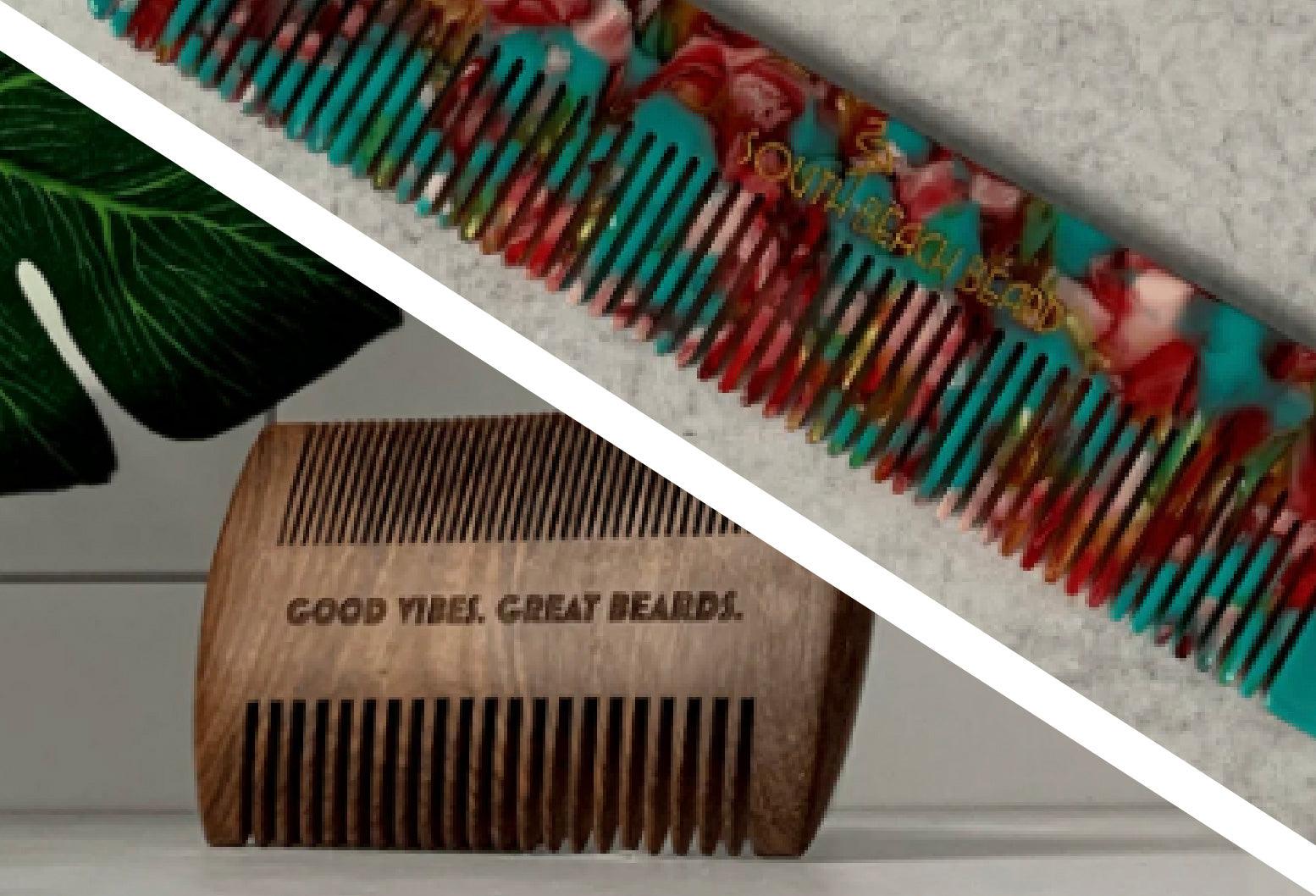 Wood vs. Plastic: The Ultimate Beard Comb Showdown - South Beach Beard